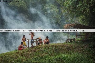 Download file tranh buc anh chup anh phong canh thon que 158 (file gốc PSD)