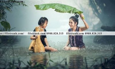 Tải file gốc buc anh chup anh phong canh thon que 161 (bản PSD) còn layer