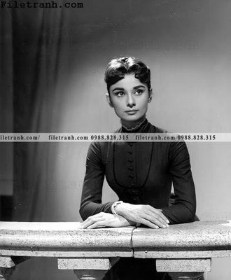 File in mica buc anh cua Audrey Hepburn 101 (bản gốc) sắc sảo
