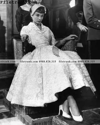 File in lụa buc anh cua Audrey Hepburn 185 (chất lượng cao) buc anh cua Audrey Hepburn 185