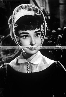 File ảnh buc anh cua Audrey Hepburn 198 (gốc) in PP, decal