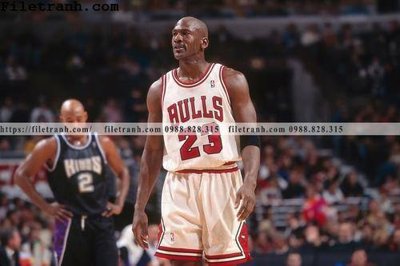 File tranh buc anh cua NBA Jordan 128 (bản gốc) treo tường
