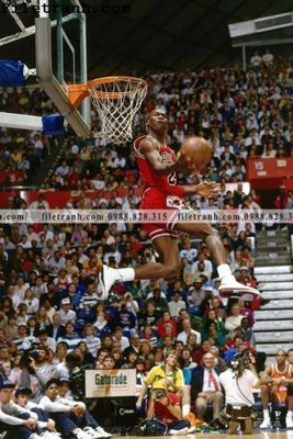File tranh buc anh cua NBA Jordan 158 (gốc) in film