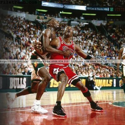 Tải file buc anh cua NBA Jordan 178 (ảnh gốc) in tranh kính