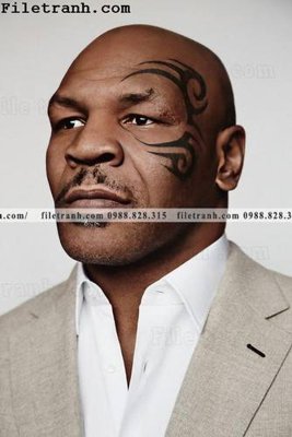 File tranh gốc buc anh cua nha vo dich quyen anh Ali Tyson 129 (bản quyền) file PSD