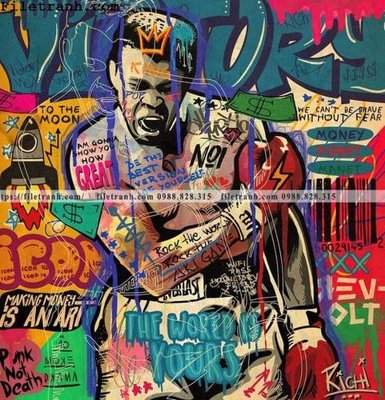 File tranh buc anh cua nha vo dich quyen anh Ali Tyson 186 (file gốc) chuẩn màu in