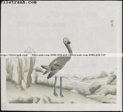 File tranh buc anh hoa co chim muong mau sac nhe nhang 110 (gốc) chủ đề thiên nhiên