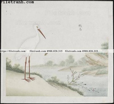 Mua file gốc buc anh hoa co chim muong mau sac nhe nhang 141 (chất lượng) tại Filetranh.com