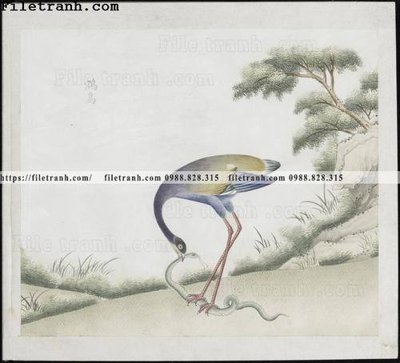 File tranh buc anh hoa co chim muong mau sac nhe nhang 175 (gốc) in backlit film