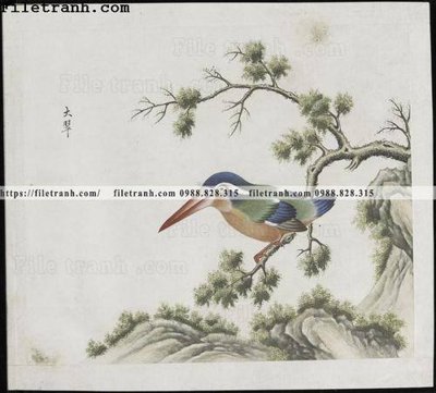 File gốc in ấn buc anh hoa co chim muong mau sac nhe nhang 199 chất lượng vượt trội