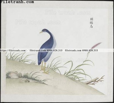 File gốc buc anh hoa co chim muong mau sac nhe nhang 287 (chủ đề hiện đại) trang trí