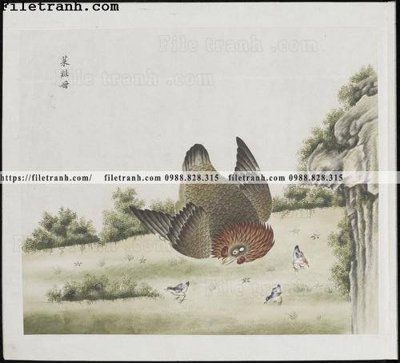 File gốc buc anh hoa co chim muong mau sac nhe nhang 294 (dành cho trang trí nội thất)