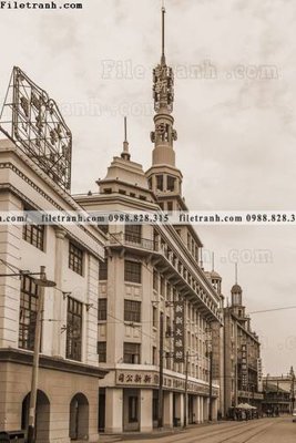 File tranh buc anh hoai co ve Thuong Hai 522 (file gốc) chuẩn màu in