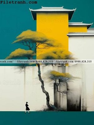 File gốc buc anh phong cach muc Giang Nam 102 (in 3D) nghệ thuật