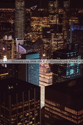 File tranh gốc PSD buc anh thanh pho doc 503 còn nguyên layer