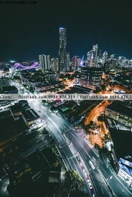 Tải file buc anh thanh pho doc 524 (gốc) làm tranh trang trí