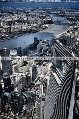 File gốc buc anh thanh pho doc 529 (in lụa) chi tiết cao