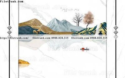 Tải file buc anh tuong nen nai sung tam phong cach Trung Quoc 219 (PSD) cho in tranh kính