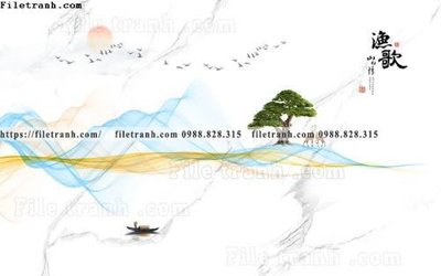 File tranh PSD buc anh tuong nen nai sung tam phong cach Trung Quoc 235 chất lượng cao