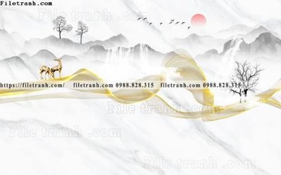 File PSD buc anh tuong nen nai sung tam phong cach Trung Quoc 237 (gốc) nhiều lớp (multi-layer)