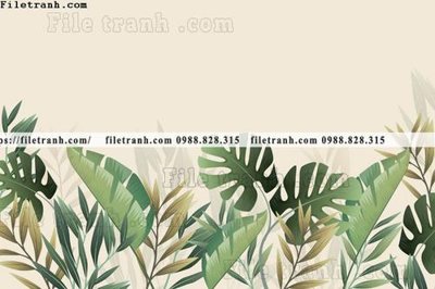 File gốc buc anh ve la rung cay nhiet doi chau Au co dien104 (PNG) không nền chất lượng