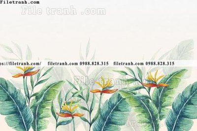 File gốc buc anh ve la rung cay nhiet doi chau Au co dien108 (in ấn) màu sắc trung thực