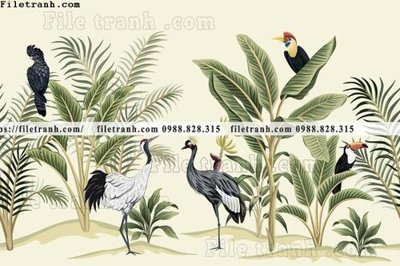 Tải file buc anh ve la rung cay nhiet doi chau Au co dien115 (ảnh gốc) file TIFF