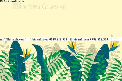 Hình ảnh file gốc buc anh ve la rung cay nhiet doi chau Au co dien140 cho in UV