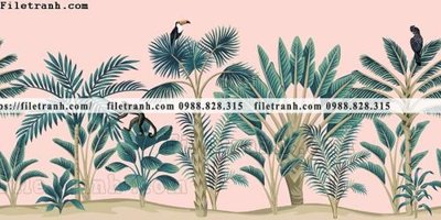 File in trần buc anh ve la rung cay nhiet doi chau Au co dien149 (bản gốc) hoa văn