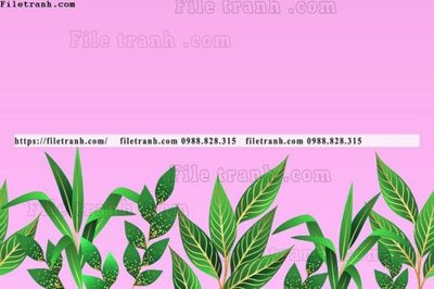 File tranh in trần 3D buc anh ve la rung cay nhiet doi chau Au co dien164 (ảnh gốc)