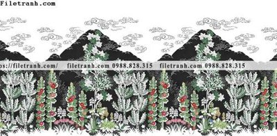 File tranh buc anh ve la rung cay nhiet doi chau Au co dien219 (bản gốc) trang trí văn phòng