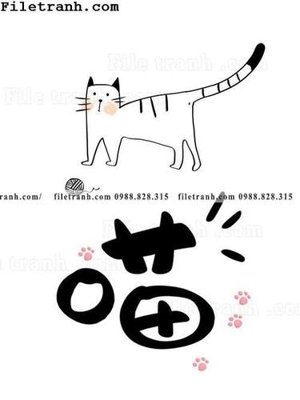 Tải file gốc buc anh ve meo van chuong 107 (bản PSD) đầy đủ layer