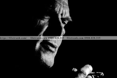 File gốc buc anh ve nguoi chup 778 (in lụa) trang trí tường