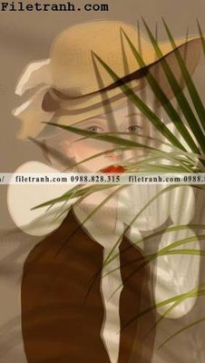 File gốc buc anh ve phu nu truu tuong cua Morandi 101 (in mica) cắt laser