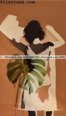 Tải file buc anh ve phu nu truu tuong cua Morandi 104 (PSD) cho in ấn quảng cáo