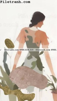 Tải file tranh gốc buc anh ve phu nu truu tuong cua Morandi 105 chất lượng cao