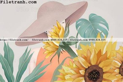 File PSD buc anh ve phu nu truu tuong cua Morandi 123 (bản gốc) độ phân giải cao