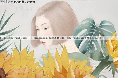 File tranh gốc buc anh ve phu nu truu tuong cua Morandi 124 (bản quyền) Filetranh.com