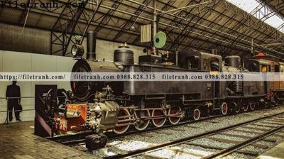 Tải file buc anh ve tau hoi nuoc 141 (PSD) cho in tranh kính