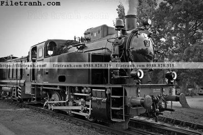 File tranh buc anh ve tau hoi nuoc 182 (bản gốc) in canvas