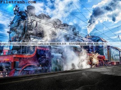 File ảnh buc anh ve tau hoi nuoc 185 (gốc) in PP, decal