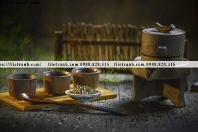 File tranh trang trí buc anh ve van hoa tra dao Trung Quoc 135 (tải file gốc)