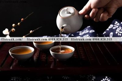 Hình ảnh file gốc in lụa buc anh ve van hoa tra dao Trung Quoc 259