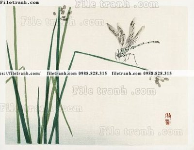 File tranh buc tranh co Nhat Ban 106 (file gốc) chủ đề phong thủy