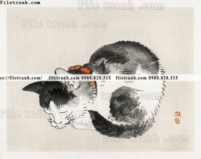 File in mica buc tranh co Nhat Ban 179 (ảnh gốc) đẹp