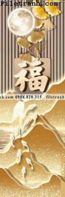 Tải file buc tranh den long loi vao phong cach Trung Hoa 104 (ảnh gốc) in tráng gương