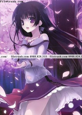 File ảnh buc tranh doc anime nu hai chieu Nhat Ban 195 (gốc) trang trí khách sạn