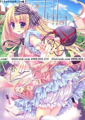 Download file buc tranh doc anime nu hai chieu Nhat Ban 208 (gốc) in mica cao cấp