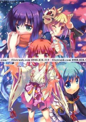 Tải file gốc buc tranh doc anime nu hai chieu Nhat Ban 221 (bản PSD) chỉnh sửa được