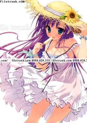 File gốc buc tranh doc anime nu hai chieu Nhat Ban 240 (PNG) nền trong suốt